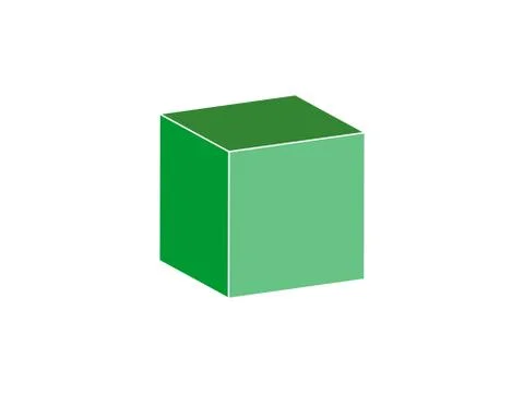 Box, cube, 3D, icon. Vector illustration, design. Stock Illustration