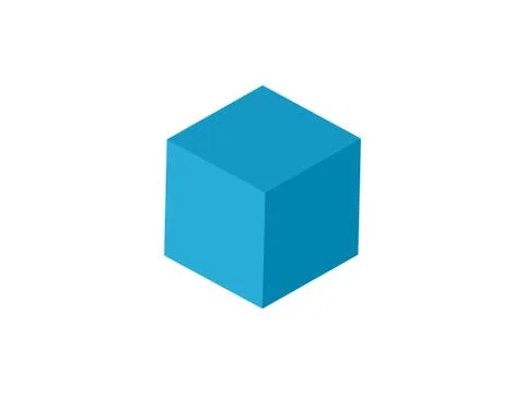 Box, cube, 3D, icon. Vector illustration, design. Illustrazione stock