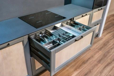 Box of cutlery Stock Photos