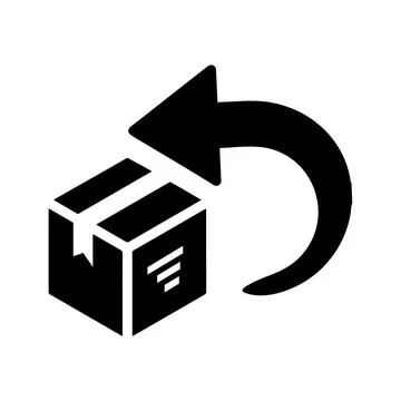 Box, delivery, easy returns, return Icon Illustration
