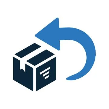 Box, delivery, easy returns, return Icon Stock Illustration