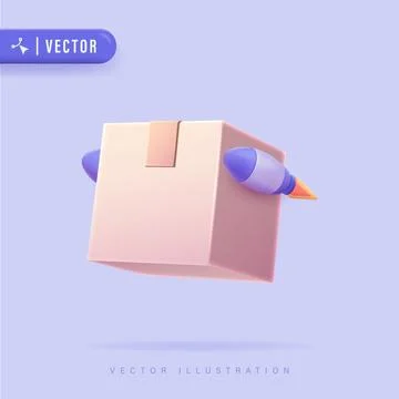 Box Delivery Stock Illustration