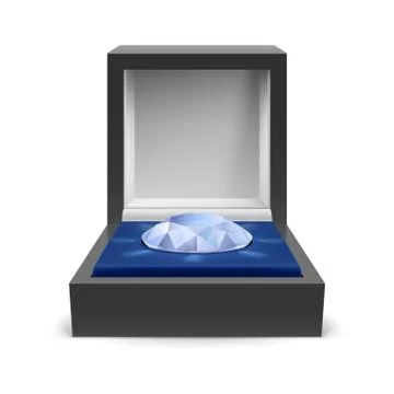 Box for diamond Stock Illustration