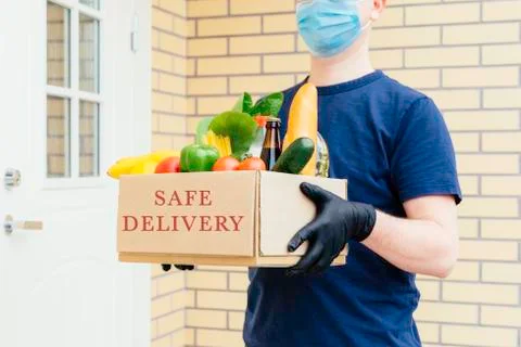 A box of different food. Stock Photos