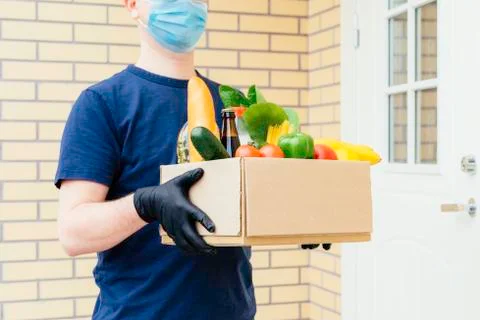 A box of different food. Stock Photos