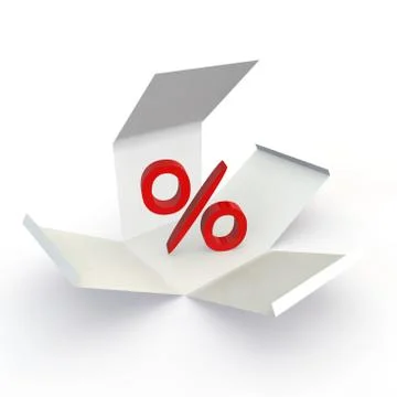 In a box - a discount Illustrazione stock