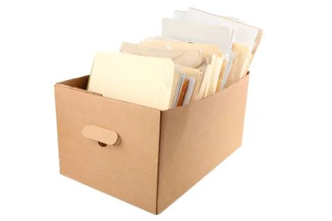 A box of document 스톡 사진