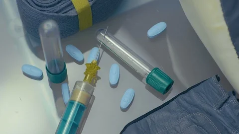 Box doping close up Stock Footage 86126768