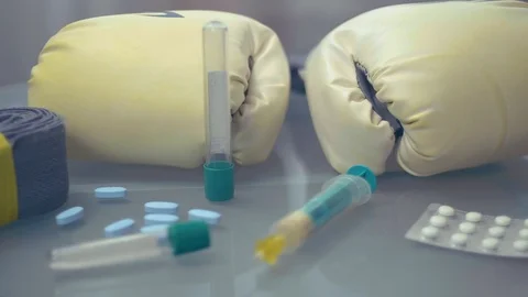 Box doping close up Stock Footage 86127268