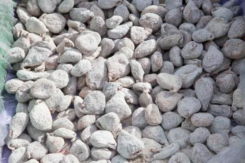 Box of dried figs Stock Photos