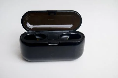 Box of Earphone Bluetooth Stereo Headset Wireless Stock Photos