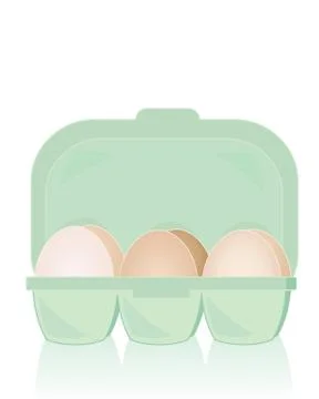 Box of eggs Stock Illustration