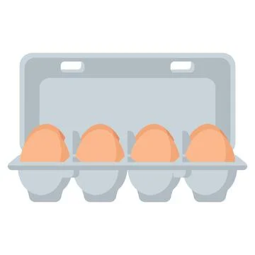 A box of eggs Stock Illustration