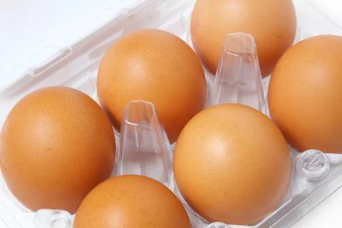 Box of eggs Stock Photos