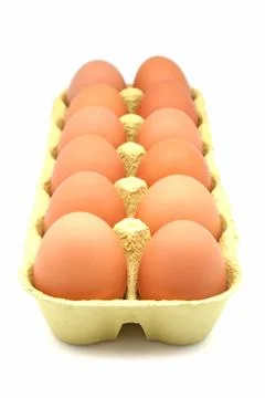 Box of eggs Stock Photos