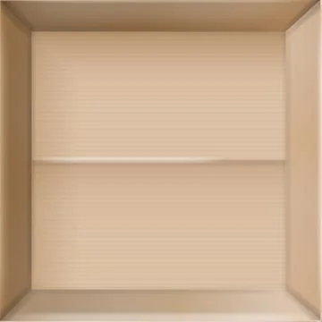 Box. Empty open and closed cardboard box. Realistic cardboard box mockup set Illustrazione stock