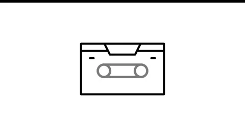 A box featuring a prominent white button on its surface. Stock Footage 333233394