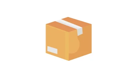 A box featuring an X symbol and a red cross, indicating a warning or error .. Stock Footage 332545126