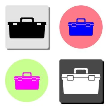 Box fishing. flat vector icon Stock Illustration