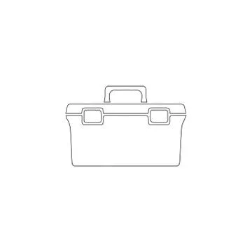 Box fishing. flat vector icon Stock Illustration