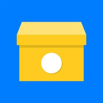 Box, flat vector icon design pixel perfect Stock Illustration