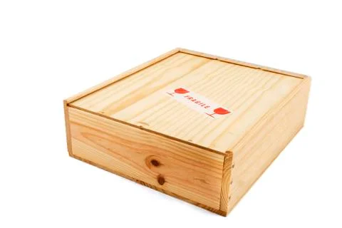 Box with fragile content Stock Photos