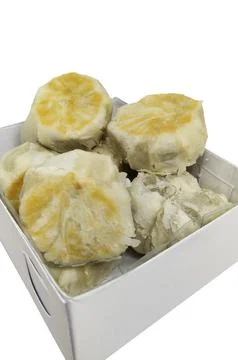 A box full of Bakpia Pathok Stock Photos