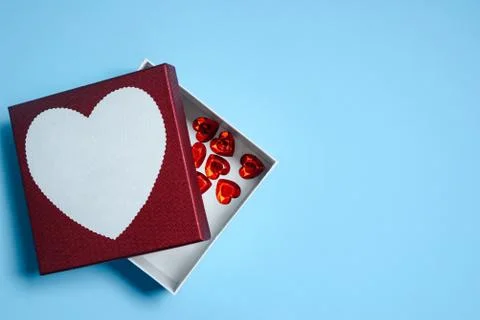 Box full of hearts Foto stock