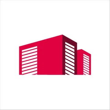 Box garage public self storage Logo design vector illustration Stock Illustration