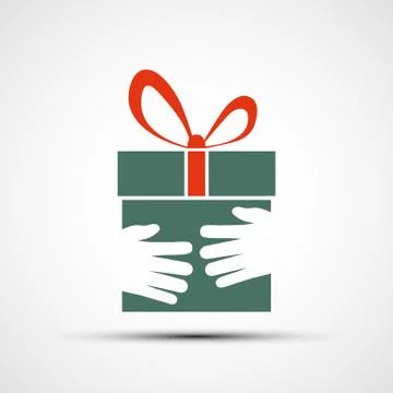 Box with a gift Stock-Illustration