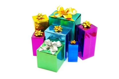 Box gifts Foto stock