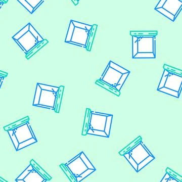 Box glass package vector seamless pattern Stock Illustration