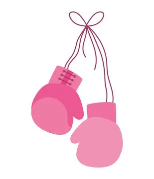Box gloves on a white background Stock Illustration
