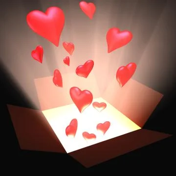 Box Heart Stock Illustration
