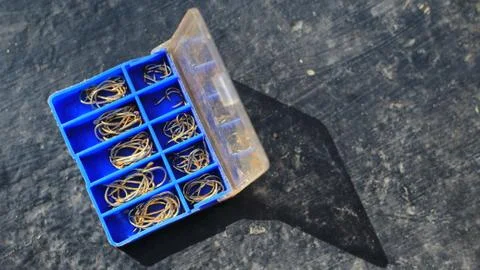 The box with hooks Stock Photos