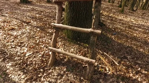 Box Hunting Stand In The Forest Stock Footage 61784101