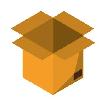 Box icon cartoon Ilustración de archivo