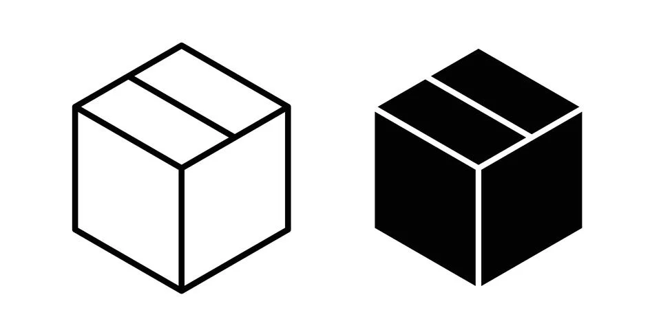 Box icon concept. best for web design 스톡 일러스트