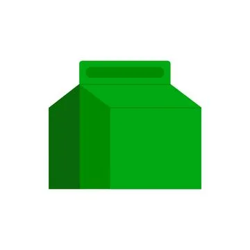 Box icon. Flat illustration of box  icon for web isolated on white background. Stock Illustration