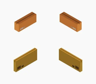 Box icon illustrated in vector on white background 스톡 일러스트