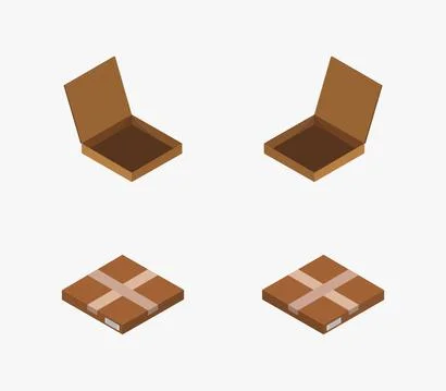 Box icon illustrated in vector on white background 스톡 일러스트