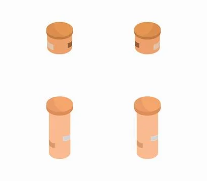Box icon illustrated in vector on white background Stock Illustration