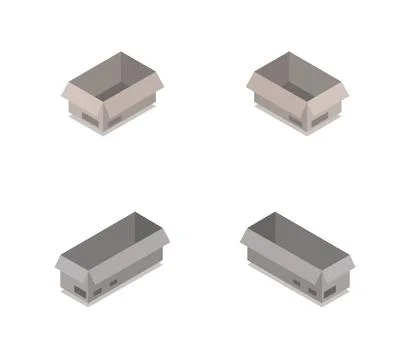 Box icon illustrated in vector on white background 스톡 일러스트