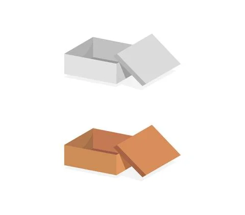 Box icon illustrated in vector on white background 스톡 일러스트