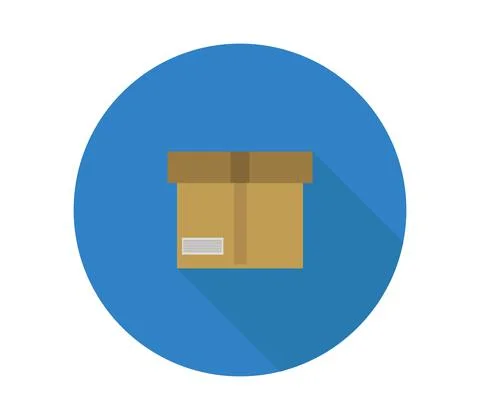 Box icon illustrated in vector on white background Stock Illustration