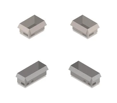 Box icon illustrated in vector on white background Stock Illustration