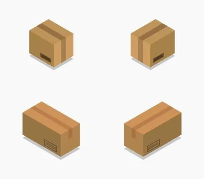 Box icon illustrated in vector on white background Stock Illustration