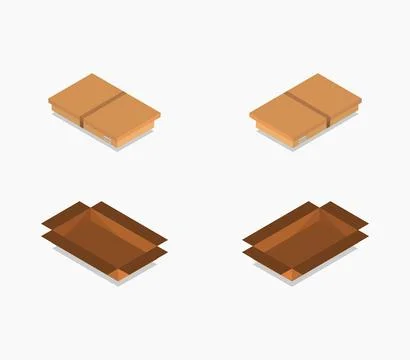 Box icon illustrated in vector on white background 스톡 일러스트