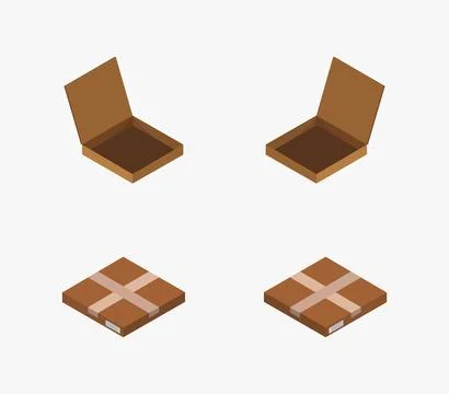 Box icon illustrated in vector on white background イラスト素材