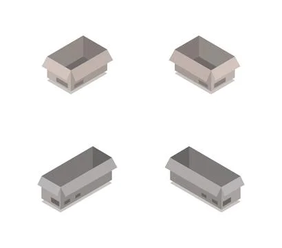 Box icon illustrated in vector on white background 스톡 일러스트